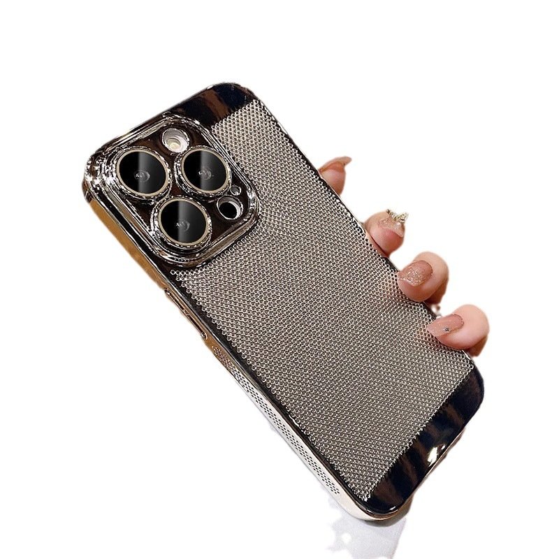 Yapears Custom New Cooling Hole Plating PC Phone Case for iphone 16 Case Lens Protective Cover For Iphone 15 pro max