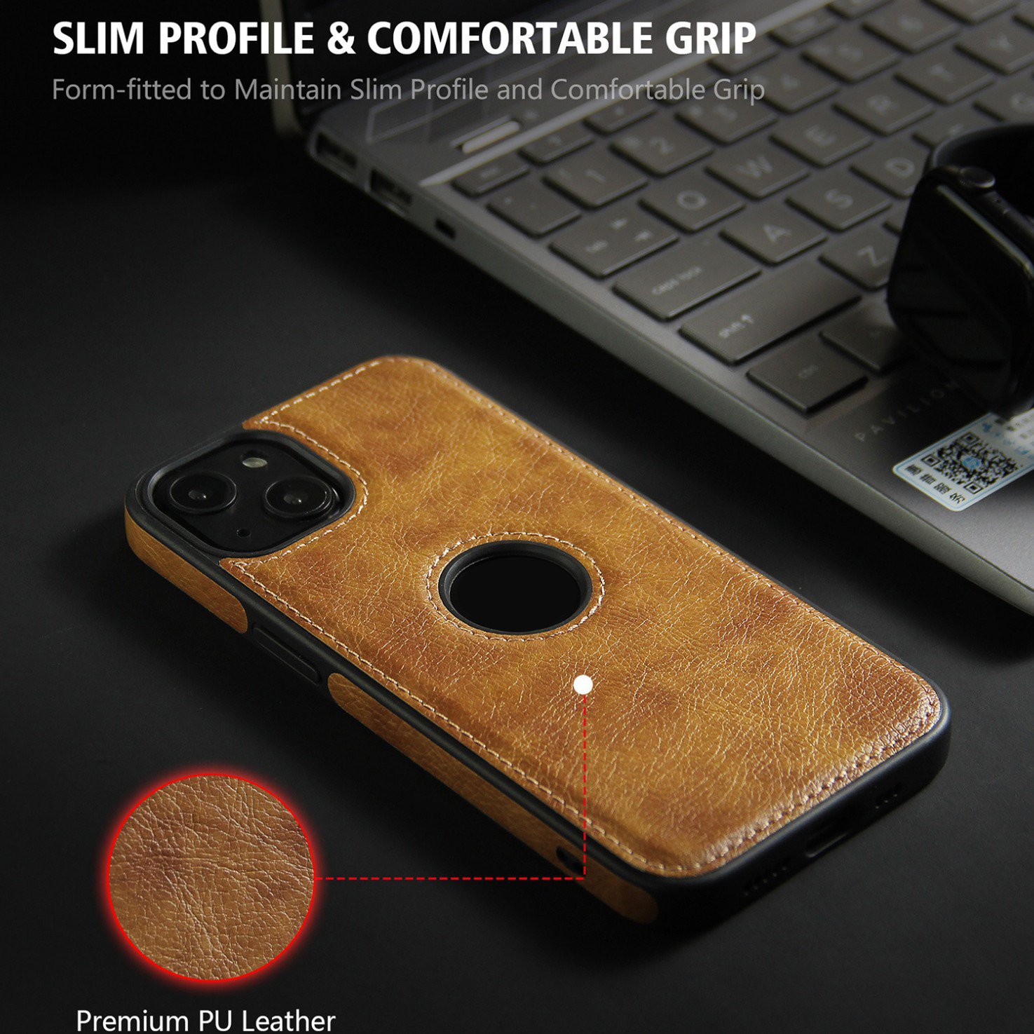 Leather Back Cover for iPhone 14 Pro Max 15 Man Luxury Black Brown PU Thin Slim Phone Cover for iPhone 16 PU Leather Back Cover
