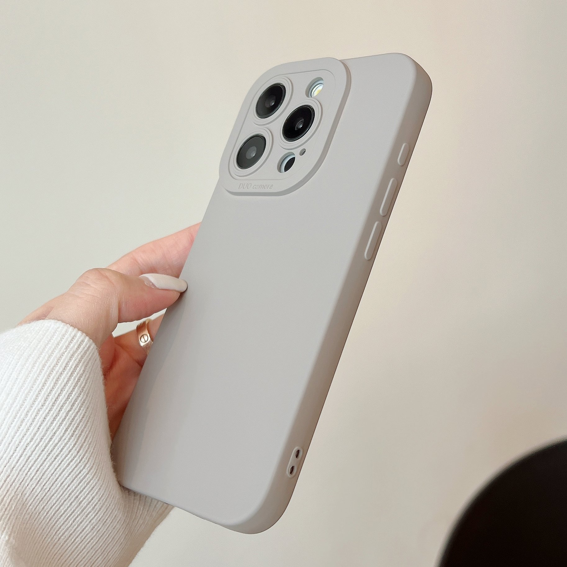 Hot selling liquid silicone mobile phone case with soft microfiber Silicon Phone Cases for iPhone 14 13