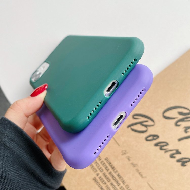 Candy Color Soft Matte TPU Phone Case Cover For iPhone 14 13 12 11 Pro Max X XR XS Max 7 8 Plus Conque De Telephone