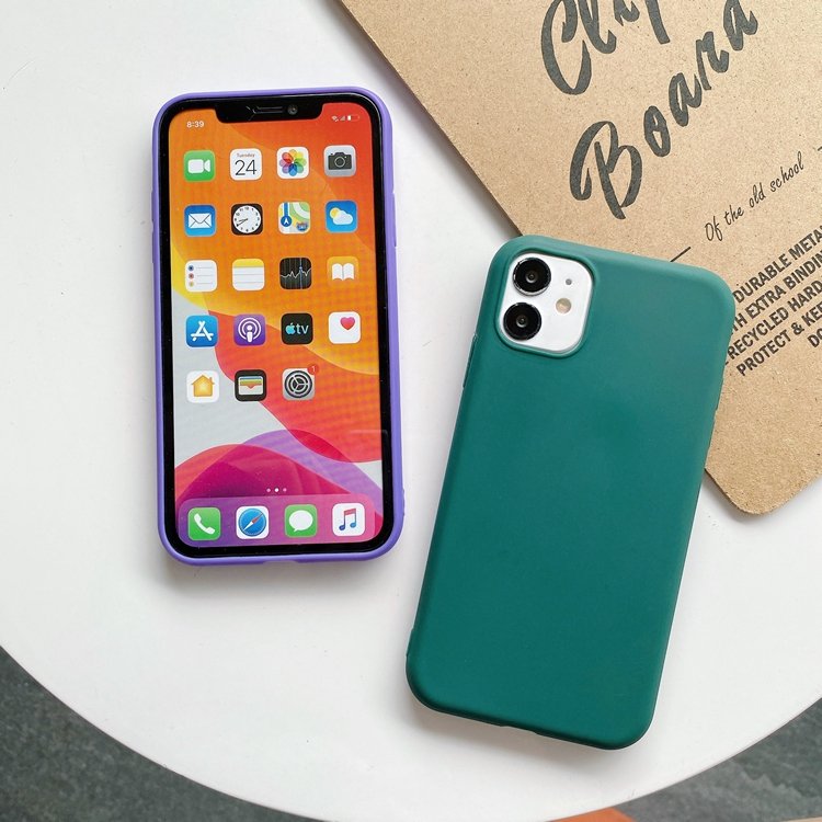 Candy Color Soft Matte TPU Phone Case Cover For iPhone 14 13 12 11 Pro Max X XR XS Max 7 8 Plus Conque De Telephone