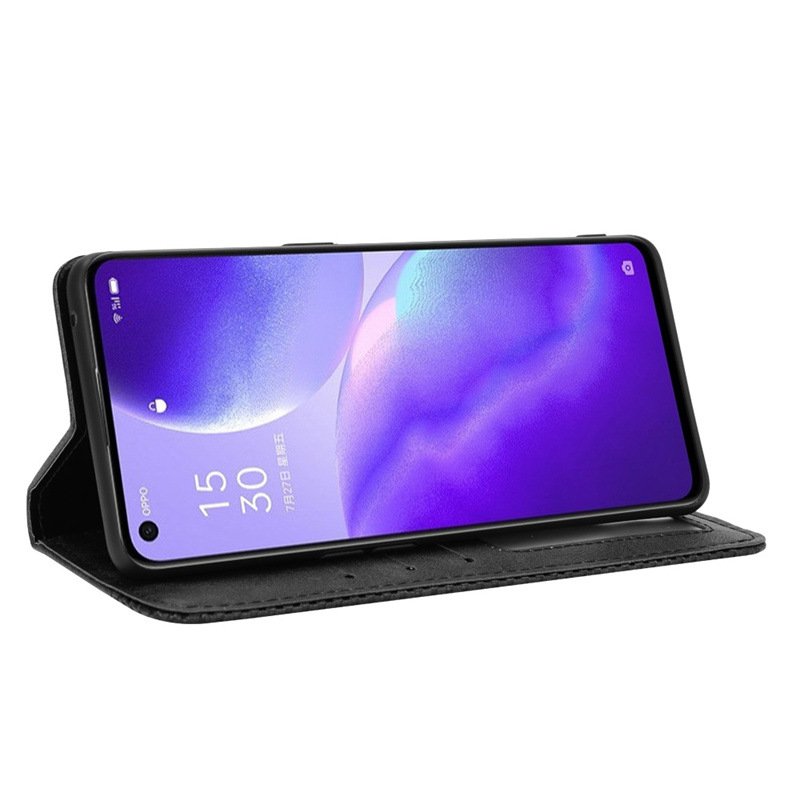 For OPPO F 11 15 17 19 Pro Plus 5g/find X2 X3 Lite Neo Pro Jmax Retro Magnetic Buckle Flip PU Leather Wallet Phone Case Cover