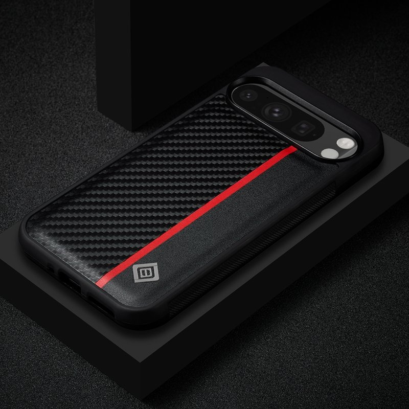 For Google Pixel 9/9 Pro/9 Pro XL Fiber carbon tpu+pc case back cover, Protective case for Google Pixel 8 Pro