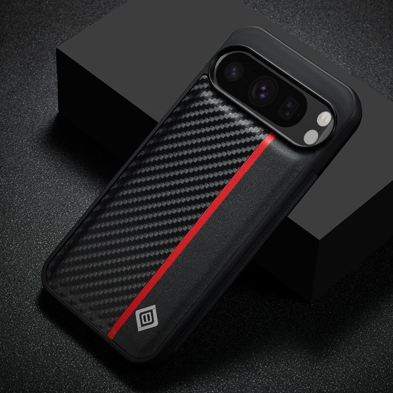 For Google Pixel 9/9 Pro/9 Pro XL Fiber carbon tpu+pc case back cover, Protective case for Google Pixel 8 Pro