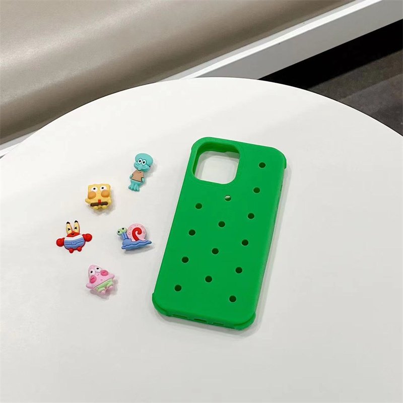 Customized DIY 3D Cartoon Holes Thermal Dissipation Silicone corc Phone Case For iPhone 15 Ultra 14 pro Max 13 12 pro phone cove