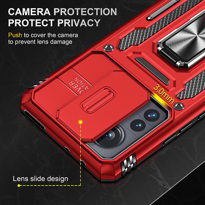Hot Sale Share Lens Slider Protection Camera Mobile Phone Case For Xiaomi 12 Pro