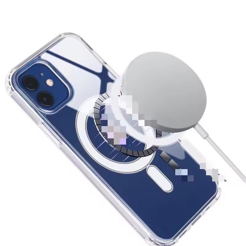Space Crystal Clear Magnetic Mobile Phone Case For Iphone 16 Pro Max Transparent Magnetic Back Cover For Iphone 16 Plus
