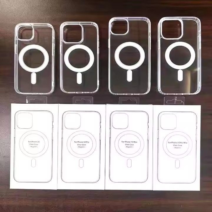 Space Crystal Clear Magnetic Mobile Phone Case For Iphone 16 Pro Max Transparent Magnetic Back Cover For Iphone 16 Plus