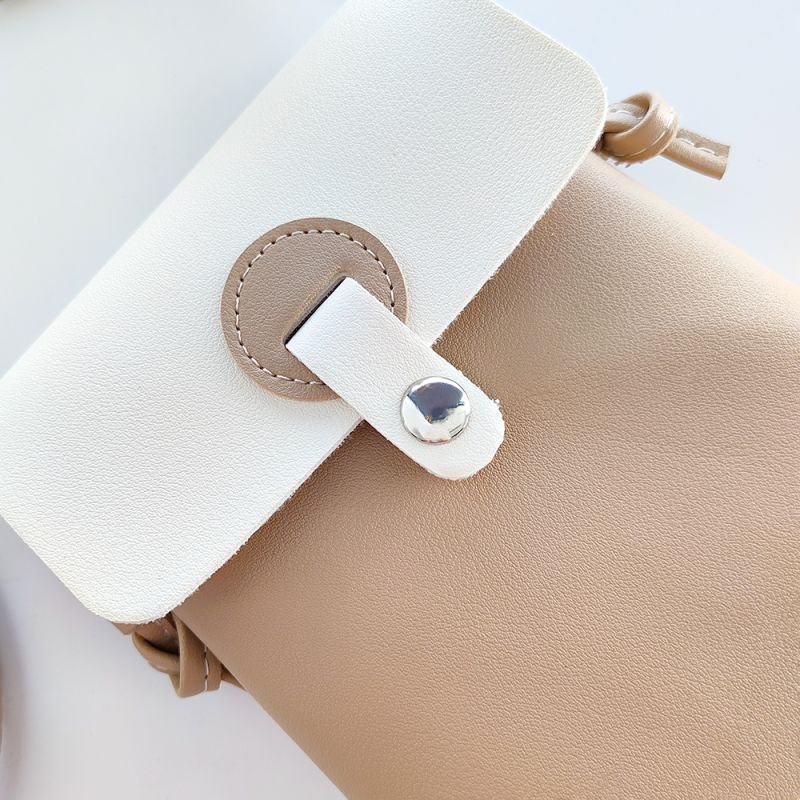 Hotsale New Style Fashion PU Leather Cell Phone Shoulder Pocket Wallet Pouch Mobile Phone Bag Case with Neck Strap Phone Bag