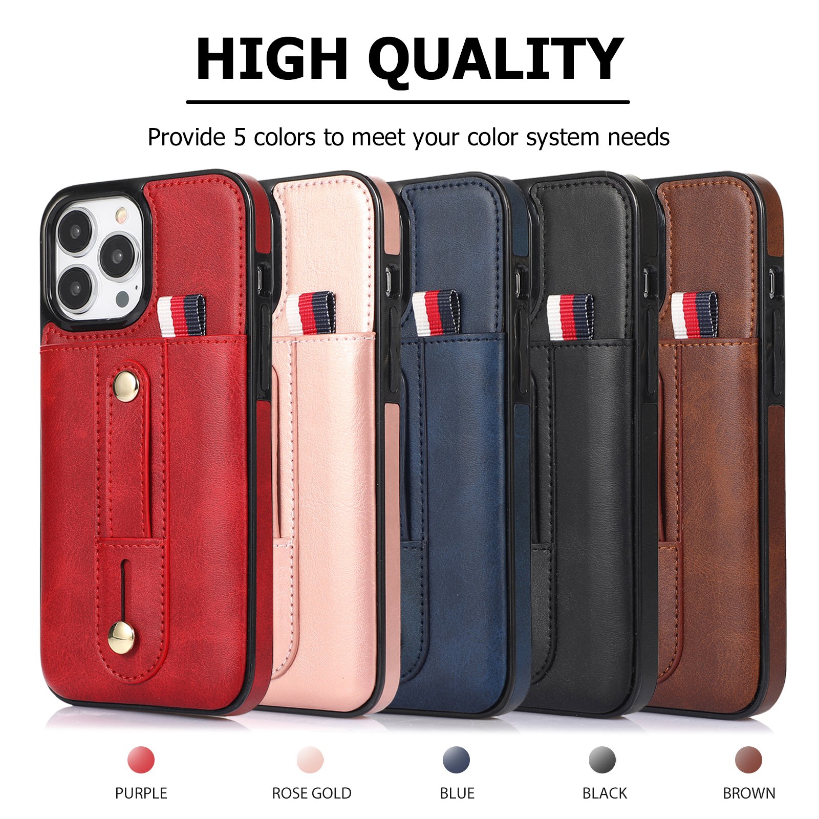 High Quality case For iPhone SE 3 2022 Premium PU Leather Kickstand Card Slots Cover for iPhone 6 7 8 SE Luxury Wallet Case