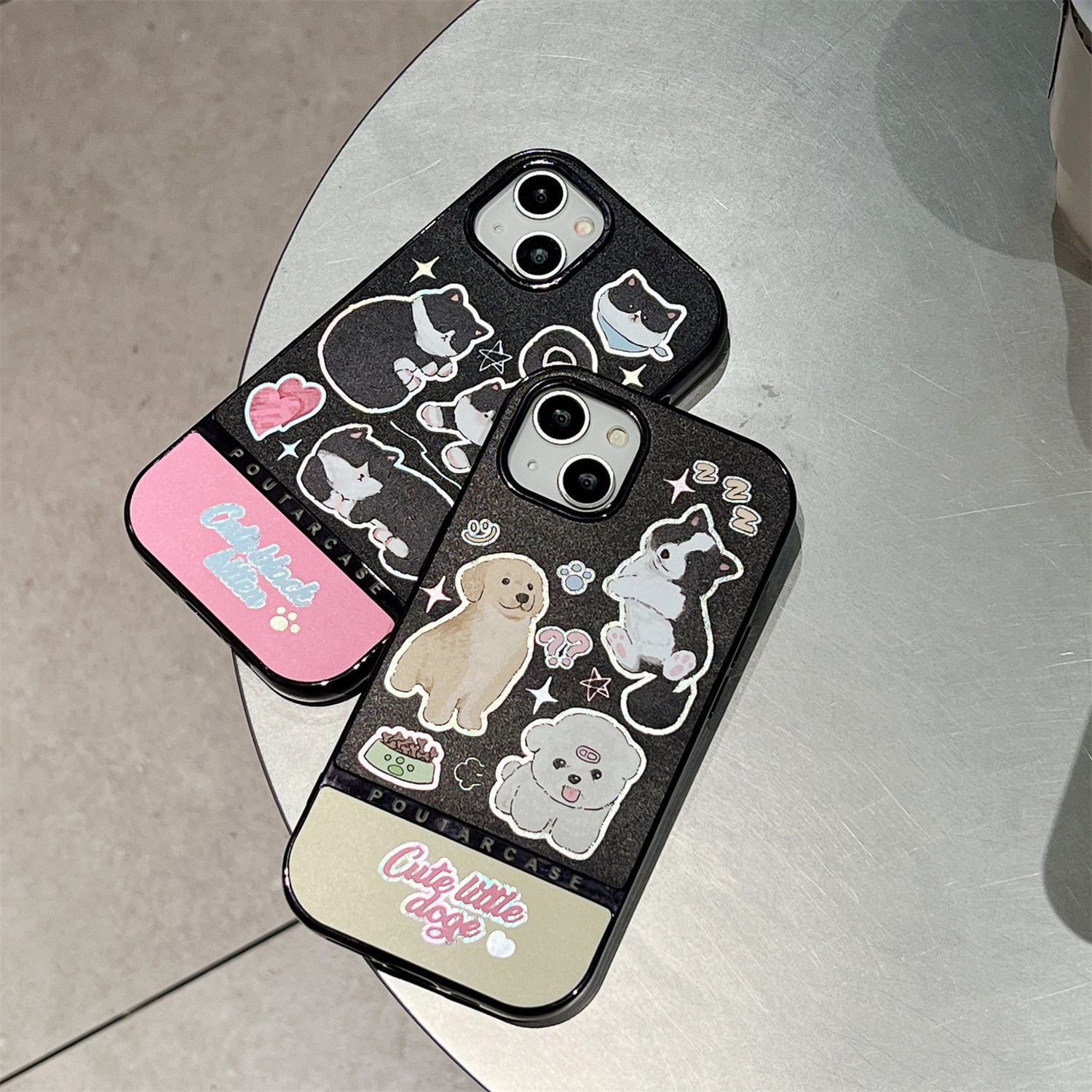 SHKL Wholesale Mobile Phone Case Cover Bag Cases Dog Cat Friends Food TPU Waterproof Clear Design 13 14 15 Pro Max For iphone