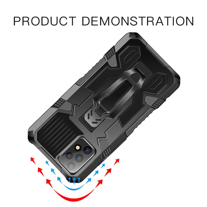 For iPhone 16 Dual Layer Case with Kickstand Holster Combo Shockproof Case for iPhone 15 Belt Clip Kickstand Mobile Phone Case
