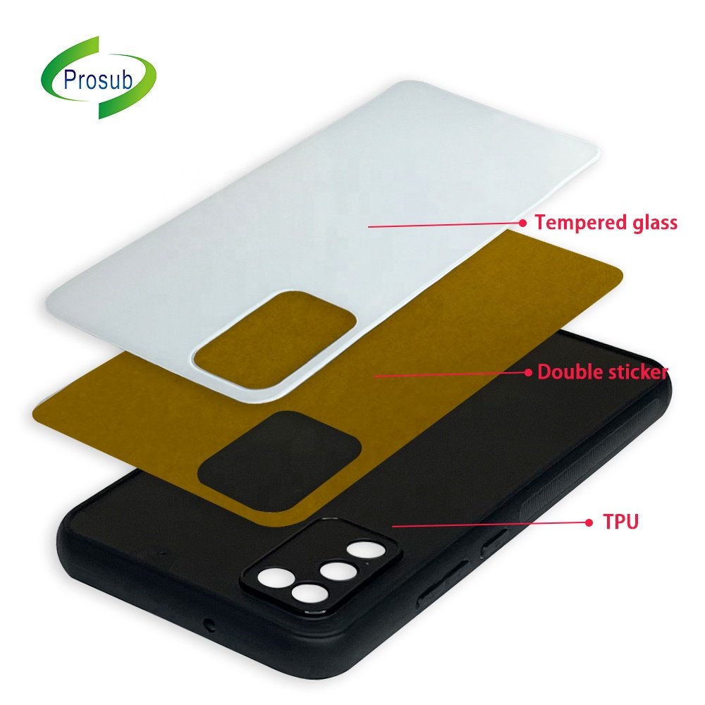 Prosub Sublimation Blanks Phone Cases 2D TPU+PC Tempered Glass Sublimation Mobile Phone Case For Samsung A42 5G A32 4G A02S
