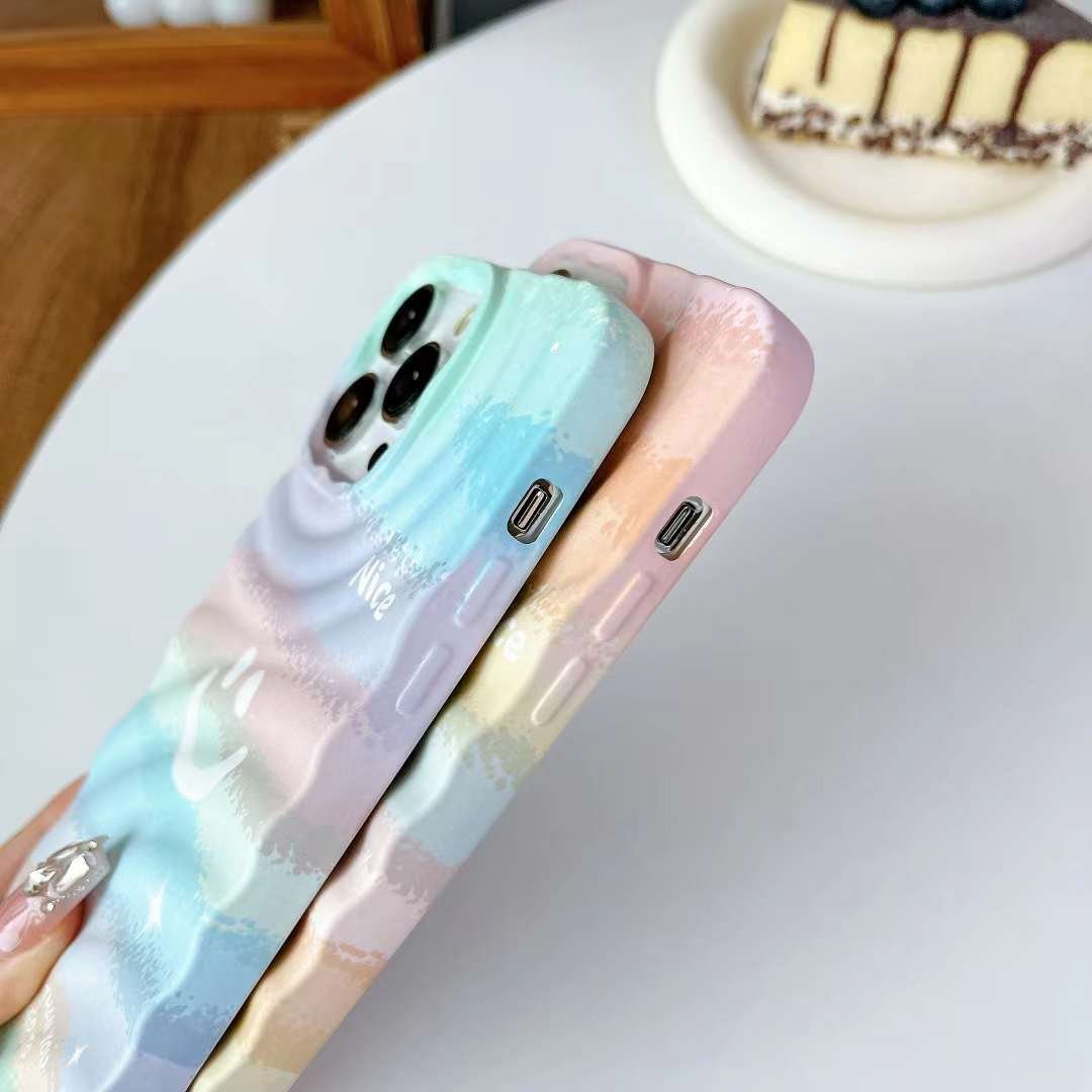 New Electroplate Business Smile Bling IMD Soft TPU Shockproof Mobile Phone Case Accessory for iPhones 13 14 15 16 Pro Max Promax