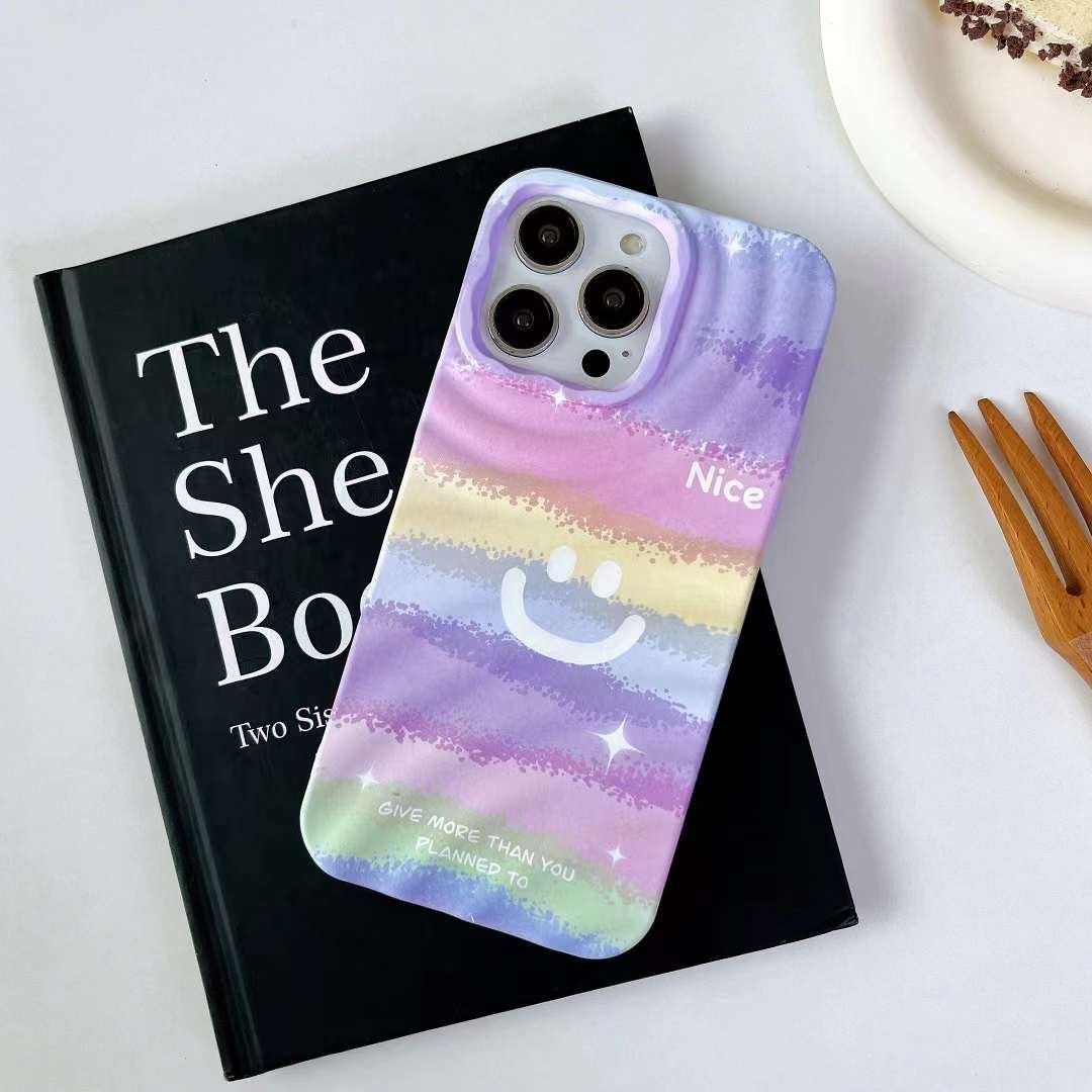 New Electroplate Business Smile Bling IMD Soft TPU Shockproof Mobile Phone Case Accessory for iPhones 13 14 15 16 Pro Max Promax