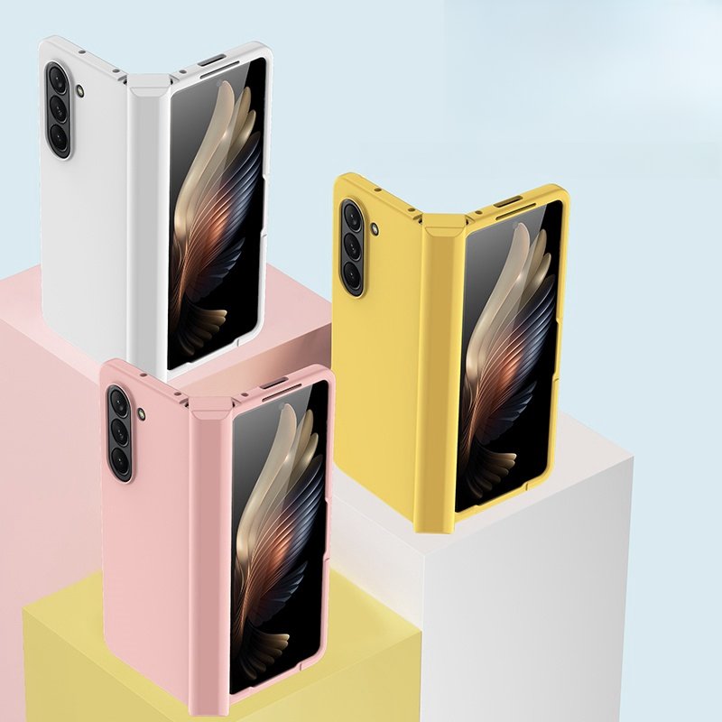 For Samsung Galaxy ZFold 6 Fold 5 Fold 4 Mobile Phone Case Ultra-Thin Anti-Fall All-Inclusive Folding Film Solid Color Custom
