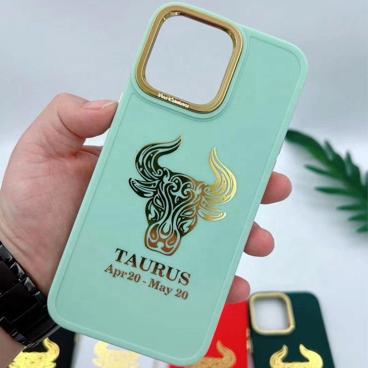 high quality low price multi color customized taurus constellation design mobile phone case for iphone 15 14 13 12 11 pro max