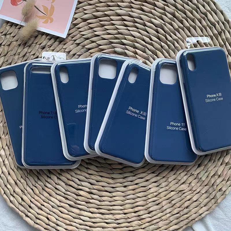 Hot Selling For iPhone Cover Soft Liquid Silicone Case With Customized Logo For iPhone Case For iPhone 13 Pro Max 12 11 X 7 8