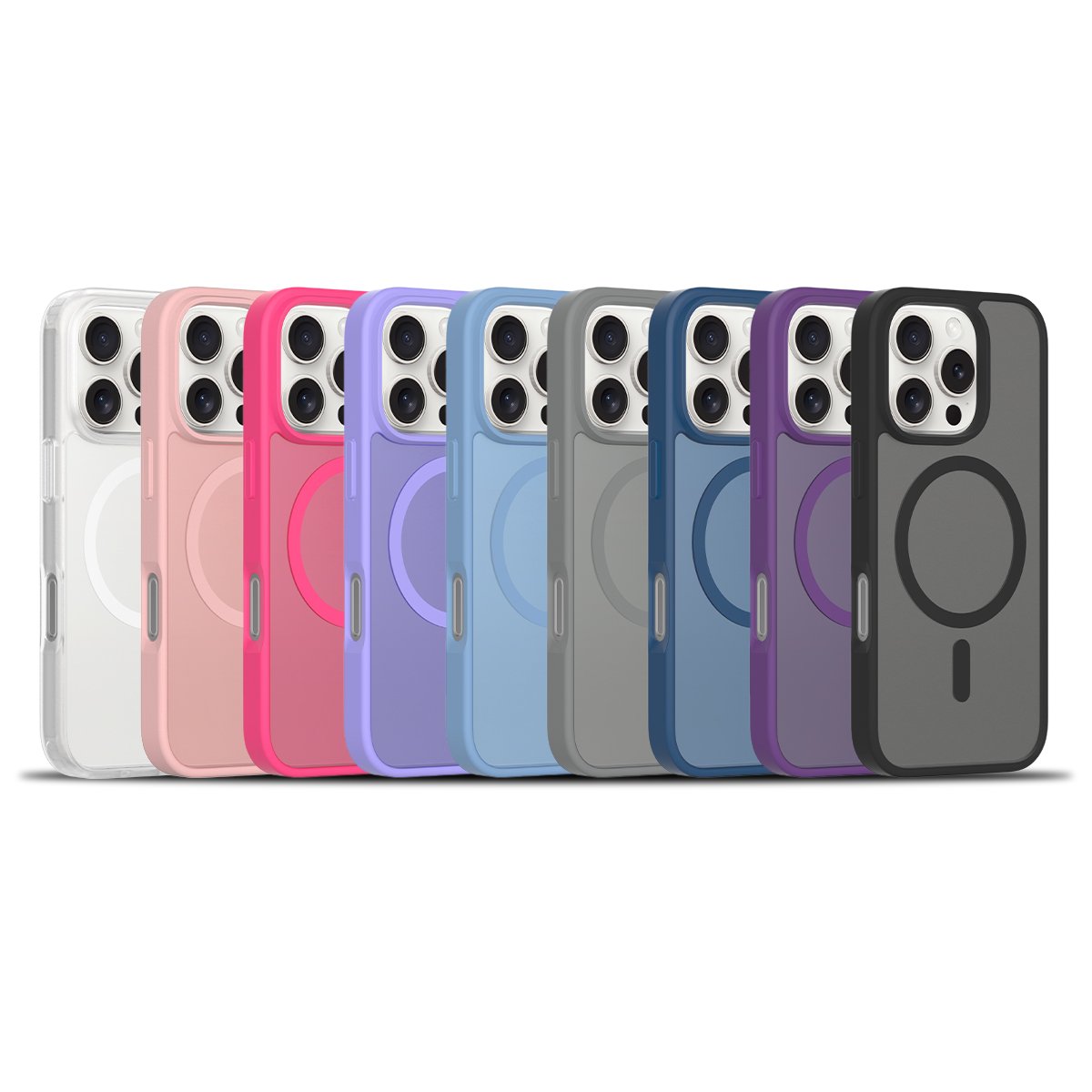 2.0mm Skin-Friendly Matte phone case with N52 Magnetic Mobile Phone Case For iPhone16 15 14 Pro Max phone cover