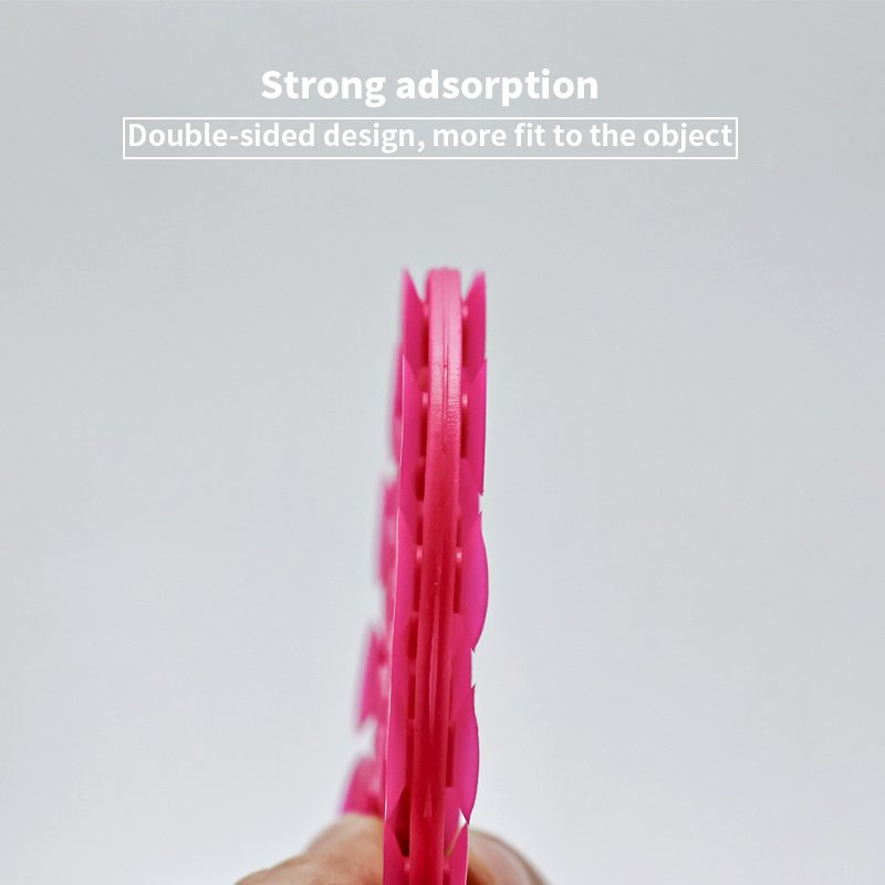 Hot Sale Round shape Anti-Slip double-Sided Mount Suction Cup Wall Stand Mat 19 Silicone Suction Phone Holder