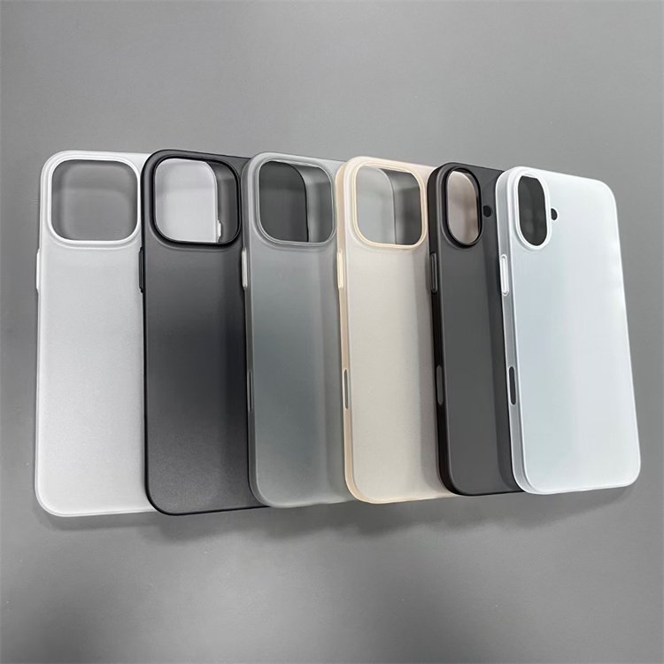 Fashion Super Thin PP Mobile Phone Case for iPhone 16 Pro Max 15 Plus 14 13 12 11 Matte Ultra Slim Protective Cover