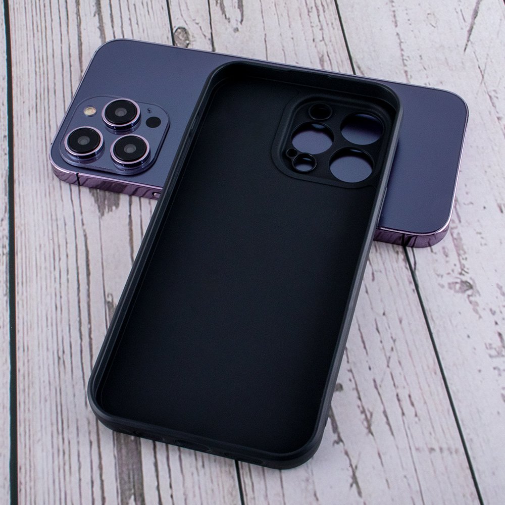 For iPhone 14 15 13 12 16 pro max case Straight edge tpu mobile phone cases with Soft microfiber lining inside phone back cover