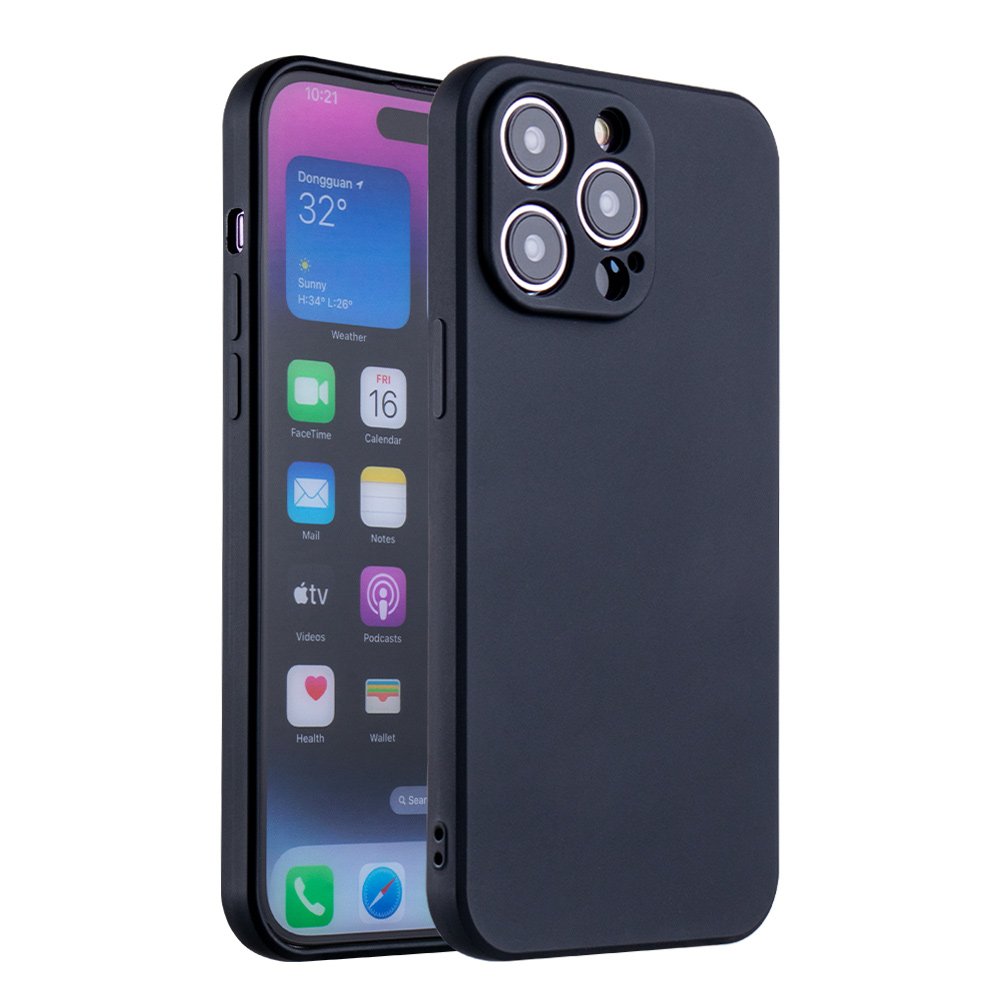 For iPhone 14 15 13 12 16 pro max case Straight edge tpu mobile phone cases with Soft microfiber lining inside phone back cover