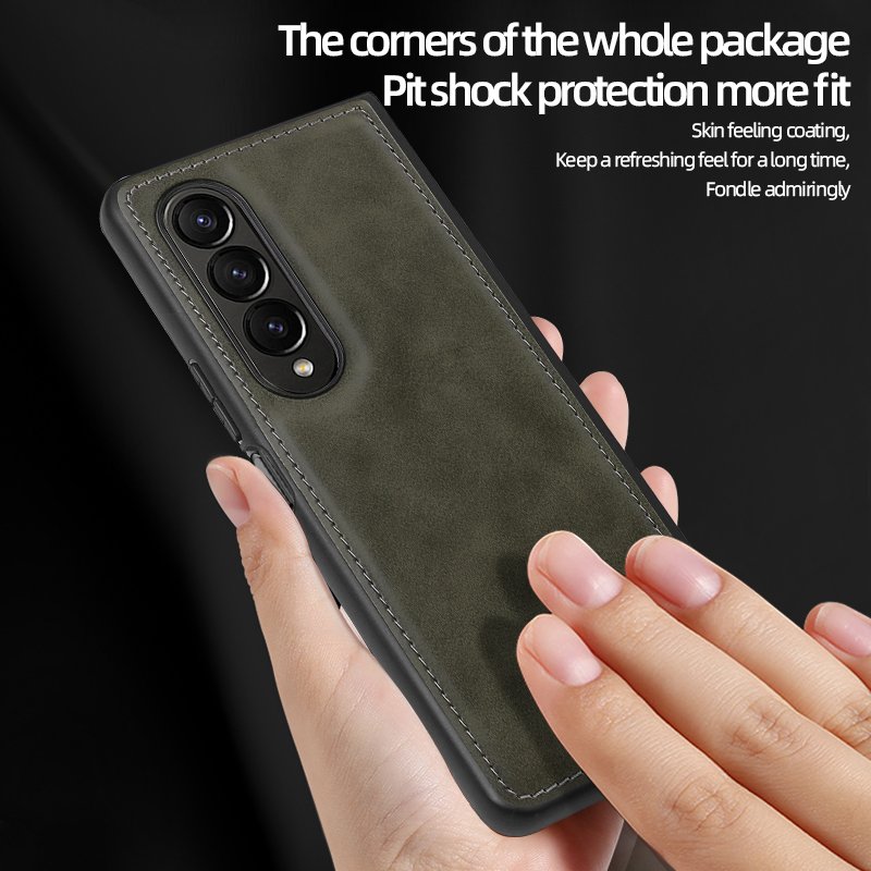 Protective Case Hard Case Foldable Phone Cover Case Sports CN;GUA High Quality Leather 4 3 5g Fold 4 3 for Samsung Galaxy Zfold