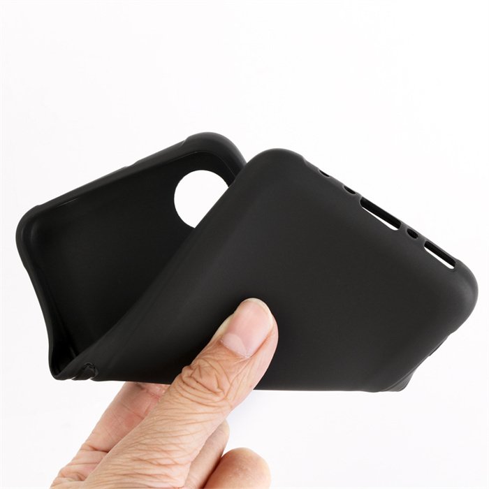 Silicone Phone Case For Samsung Galaxy Xcover 5 Enterprise Edition Black Matte TPU Shockproof Cover Soft Cases