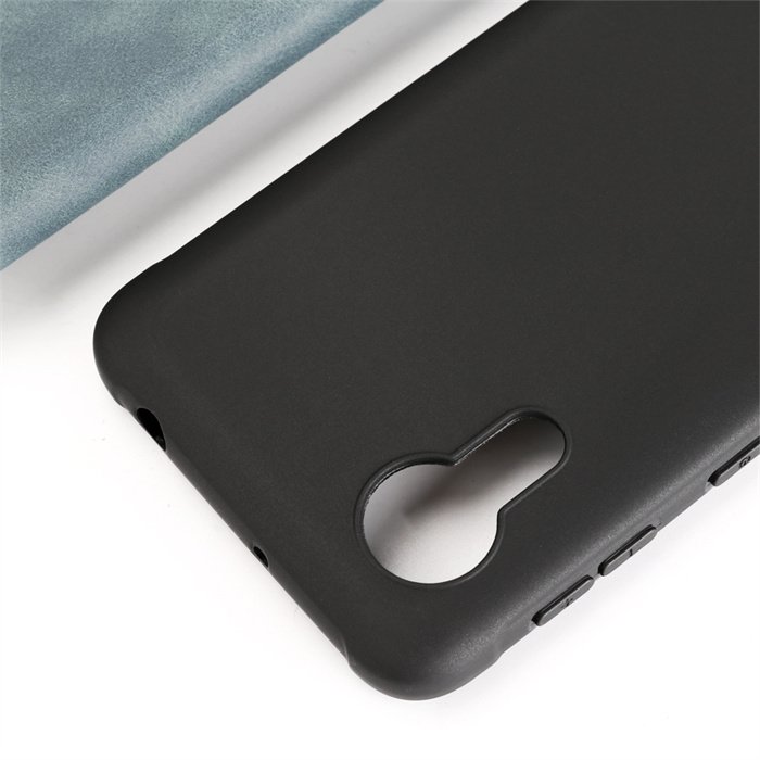 Silicone Phone Case For Samsung Galaxy Xcover 5 Enterprise Edition Black Matte TPU Shockproof Cover Soft Cases