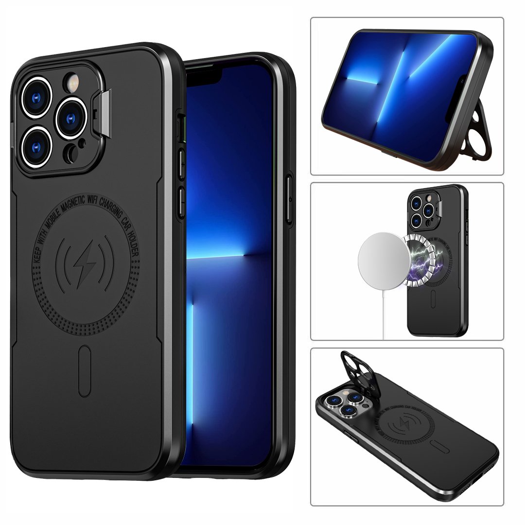Hot Sell Armor Shockproof PC TPU Case for Charger Cover Magnetic Mobile Phone Case For iPhone 14 15 Pro max