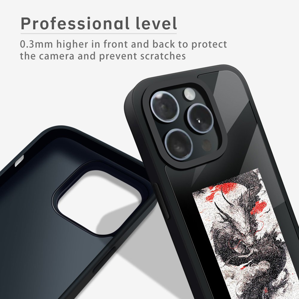 Custom Designer Smart Nfc E-ink Screen Display Smart Mobile Phone Cases for Iphone 15 14 Plus Pro Max E Ink Nfc Diy Phone Case