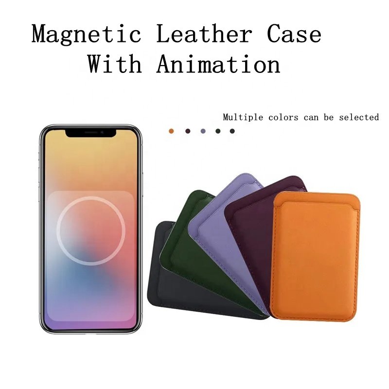 1:1 Original Pop up Window Animation Leather PU Magnetic Wallet Card Bag For iphone 15 14 13 12 Pro Max