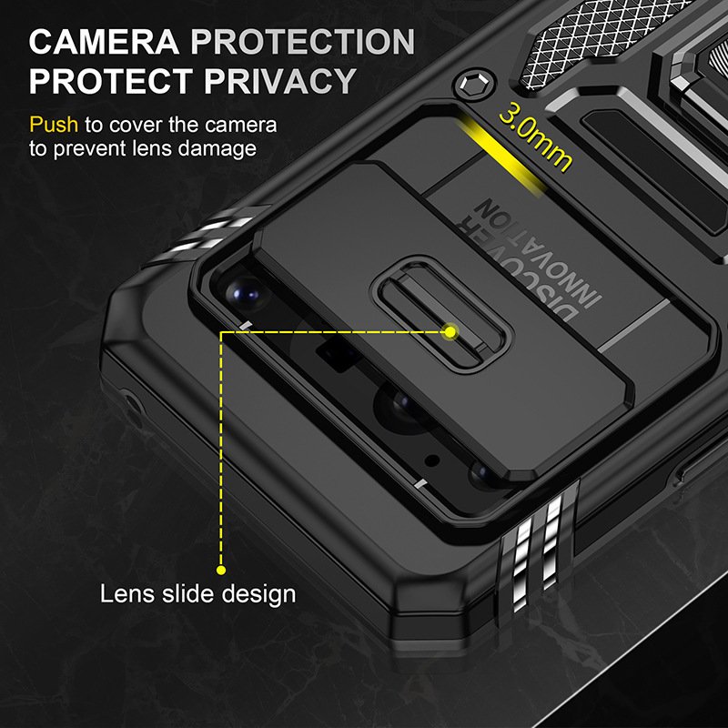 Mobile Phone Case for Google Pixel 9 Pro XL Window Push Bracket Pixel 8A Anti-drop Protective Shell