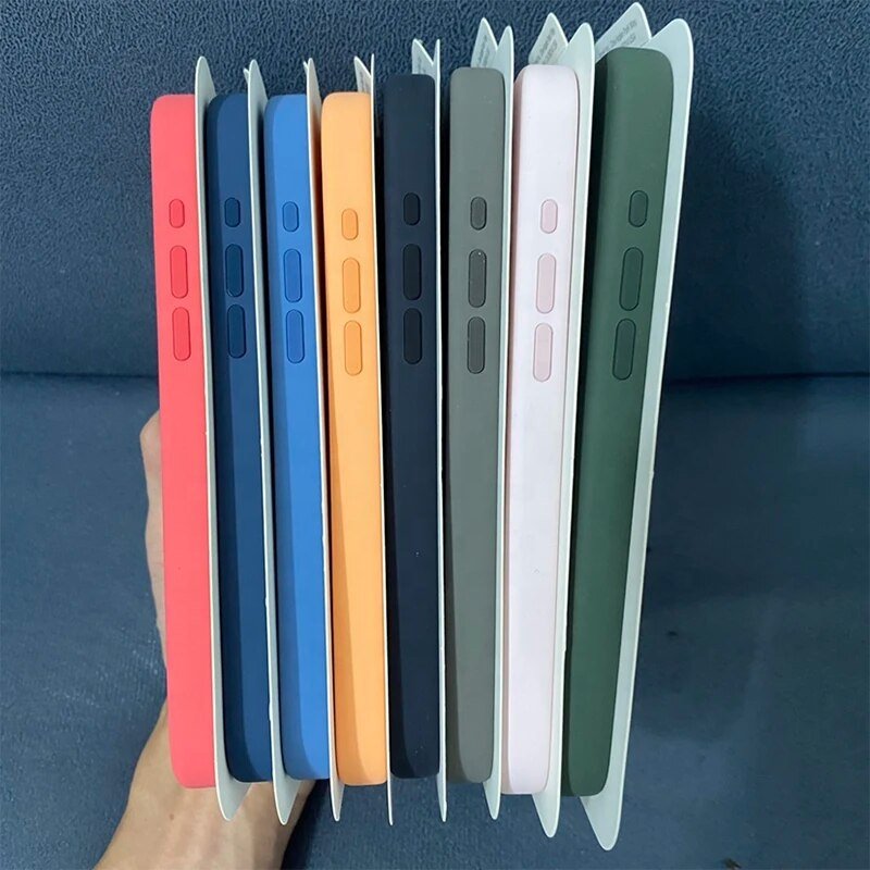 Original Pop Up Animation Liquid Silicone Magnetic Case For iPhone 15 14 13 Pro Max pro Case Wireless Charging Cover