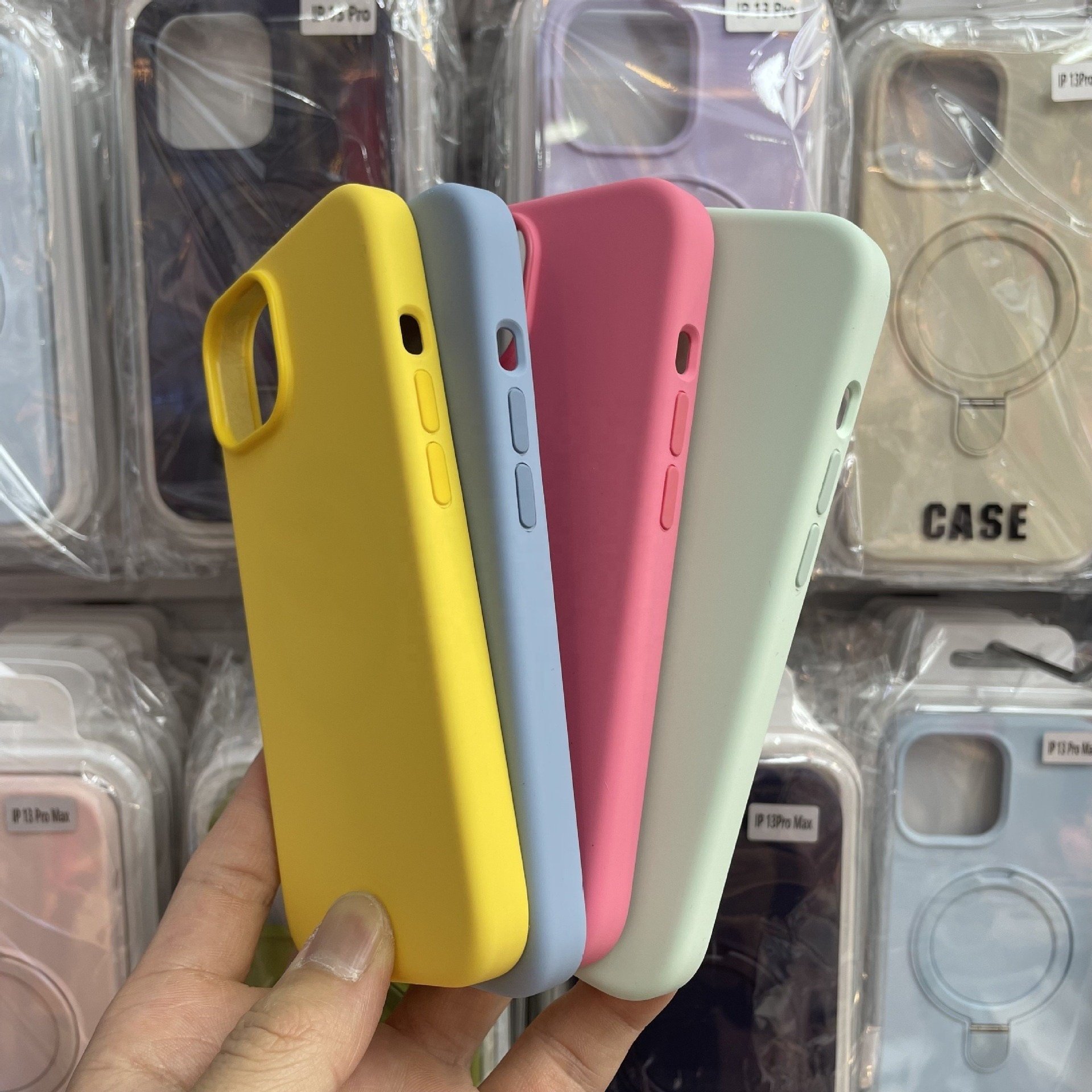 Original Pop Up Animation Liquid Silicone Magnetic Case For iPhone 15 14 13 Pro Max pro Case Wireless Charging Cover