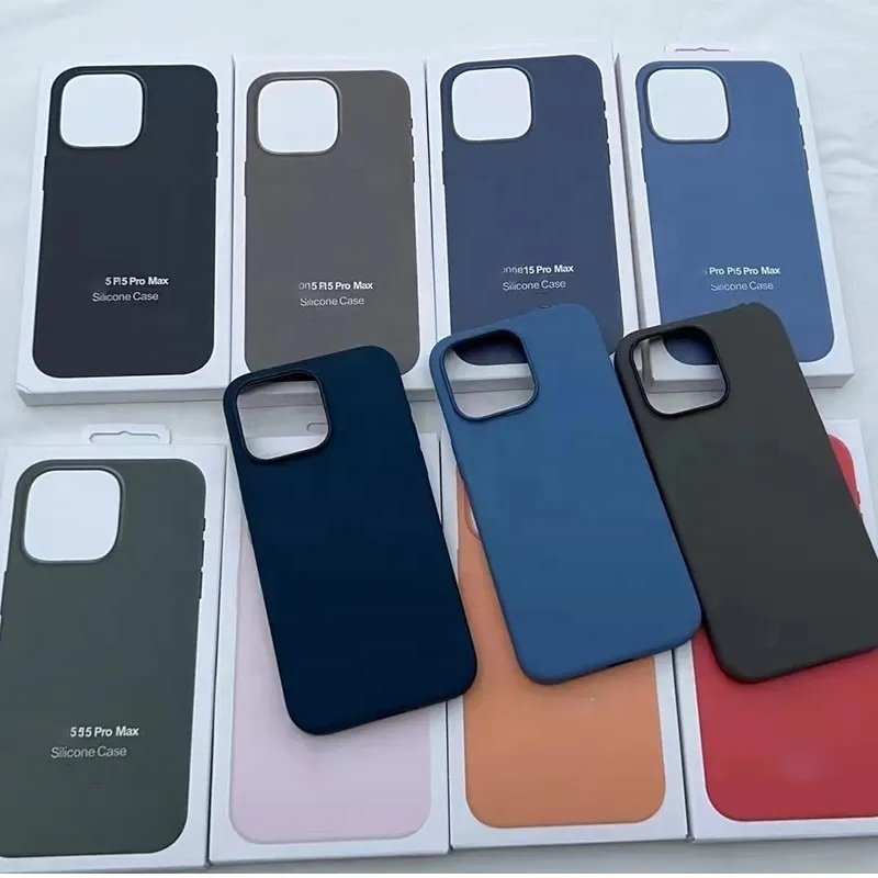 Original Pop Up Animation Liquid Silicone Magnetic Case For iPhone 15 14 13 Pro Max pro Case Wireless Charging Cover