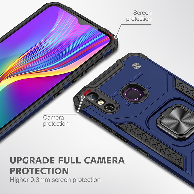 Luxury newest mobile accessories back cover for infinix hot 10 play kickstand cell phone case for infinix smart
