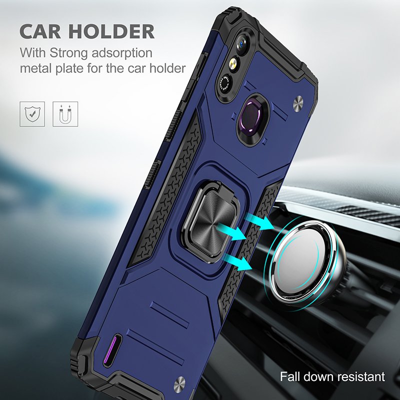Luxury newest mobile accessories back cover for infinix hot 10 play kickstand cell phone case for infinix smart
