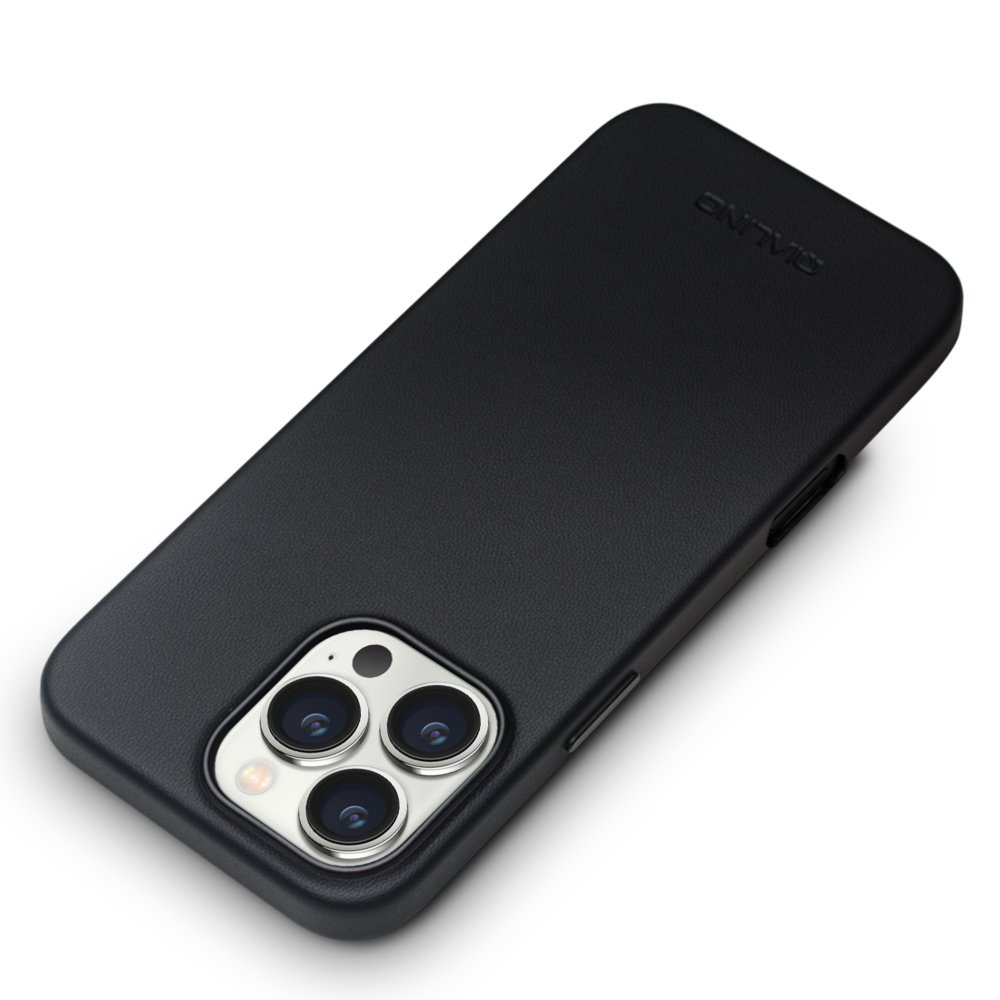 QIALINO Official Luxury Handmade Mobile Phone Case Ultra Thin Leather Back Cover For iPhone 16 pro Magsafe
