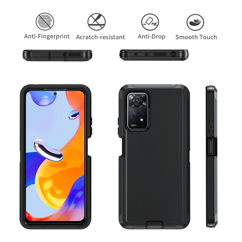 2023 New Trending TPU+PC Defender Phone Case For Redmi Note 11Pro 11S Shockproof Anti-Fall Mobile Cover