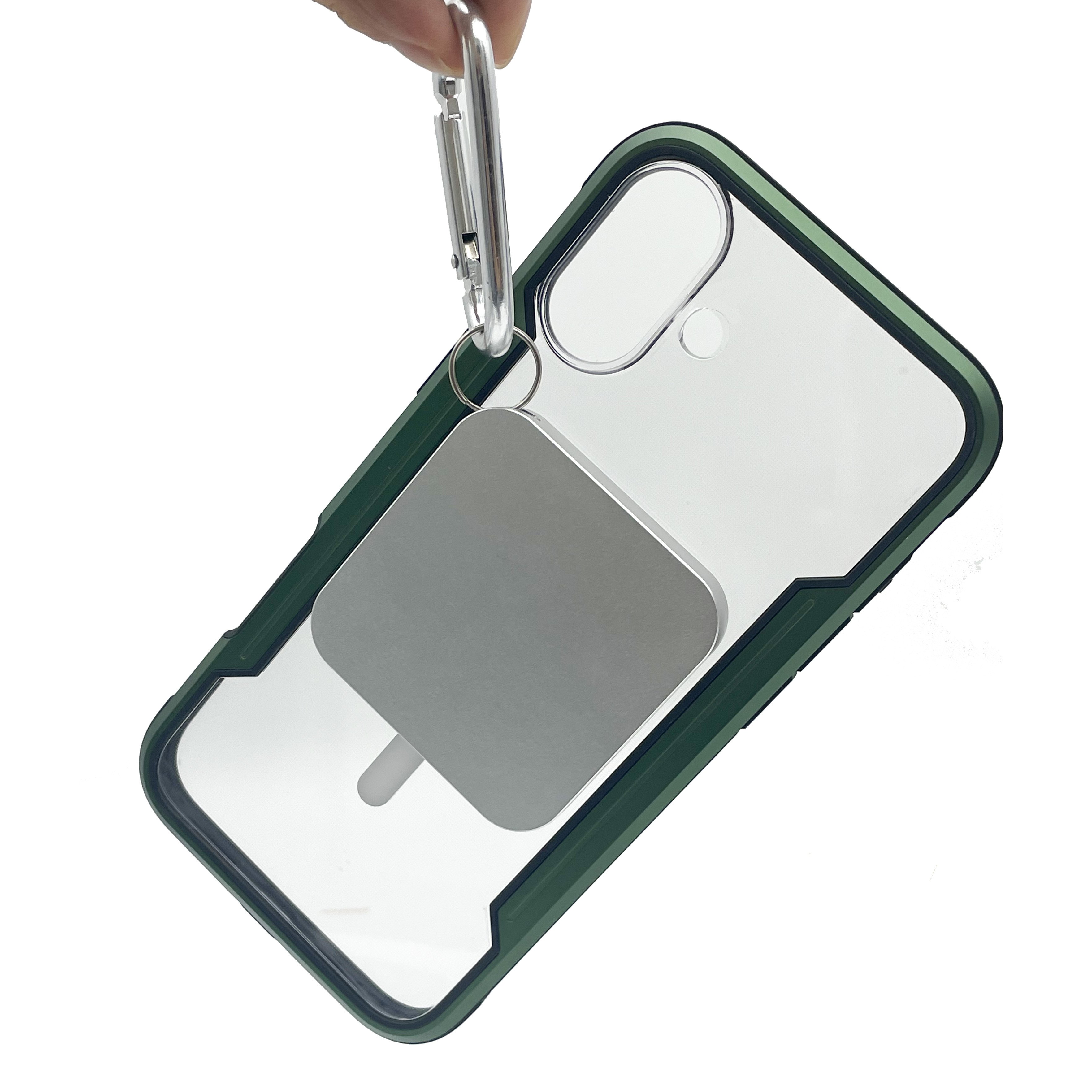 Factory custom metallic anti-fall shockproof phone case magnetic bracket mobile Armored phone case for iphone16 15 14