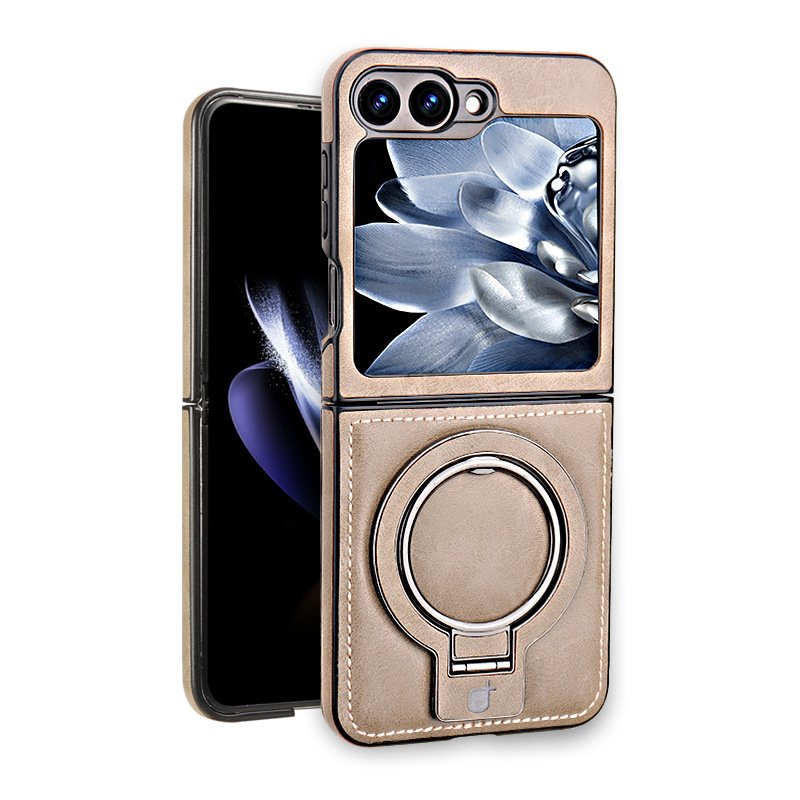 For S24ultra electroplated mobile phone case magnetic card holder s24 + anti-fall case Galaxy S23Ultra business leather case S24
