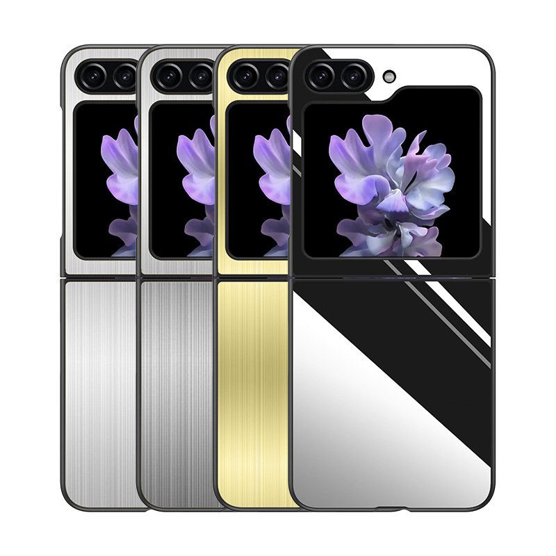 Full Protection Stainless Steel Shell Mobile Phone Case Cover for Samsung Galaxy Z Flip 5 6 Z Fold 5 6