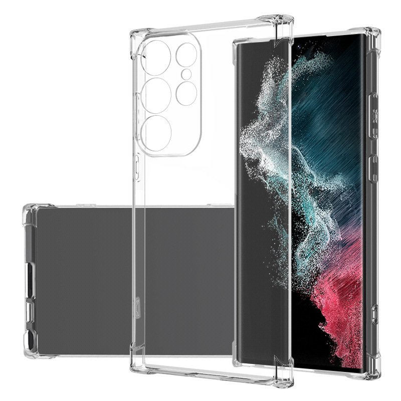 New Products for Samsung S24 S23 Clear Crystal TPU Mobile Phone Case with Camera Protective Cover for Samsung Galaxy S23 Ultra