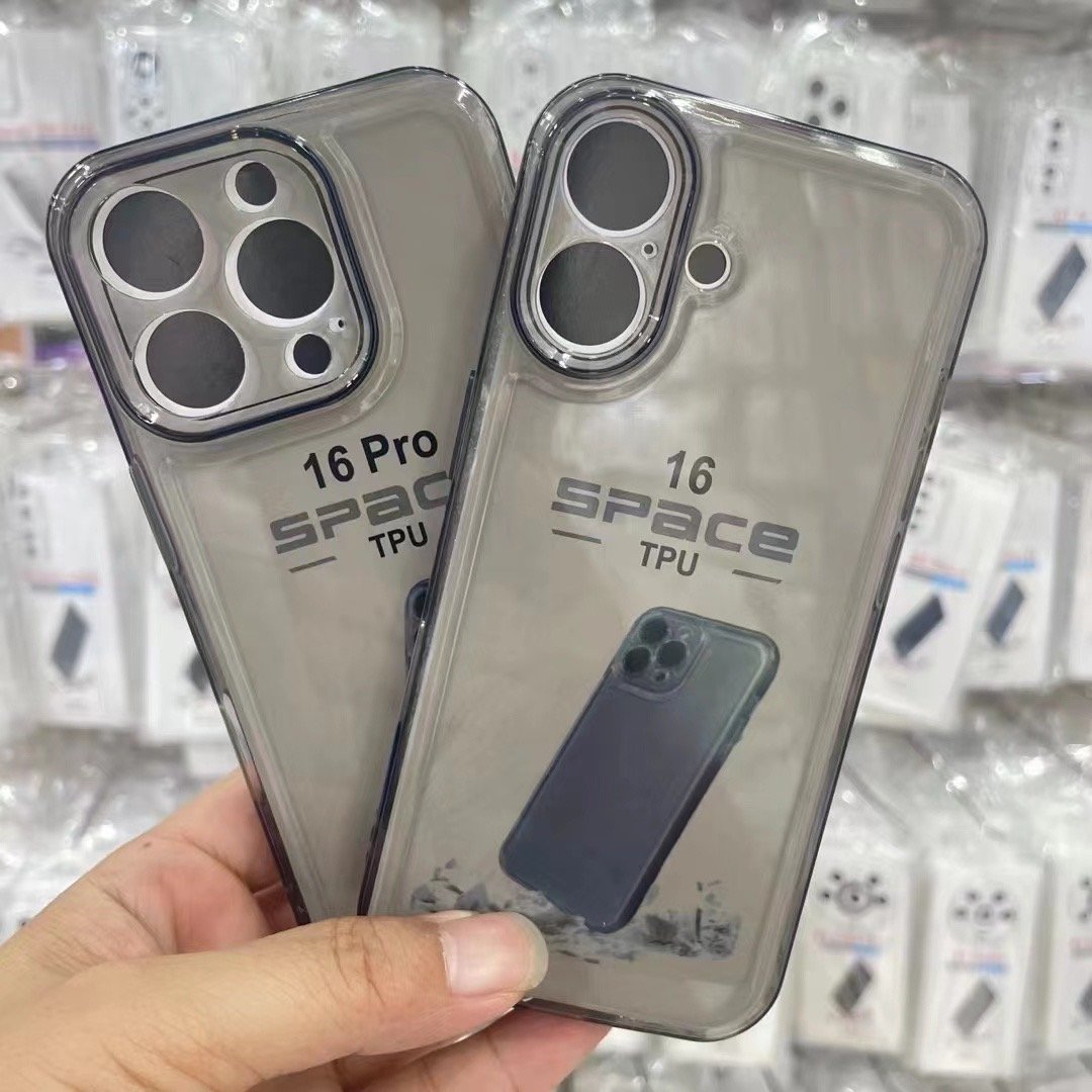 Retail Packing Box for iPhone16 15 12 13 14 15 Pro Max-Mobile Phone Case Air Cushion Shockproof Acrylic Clear Back Holster