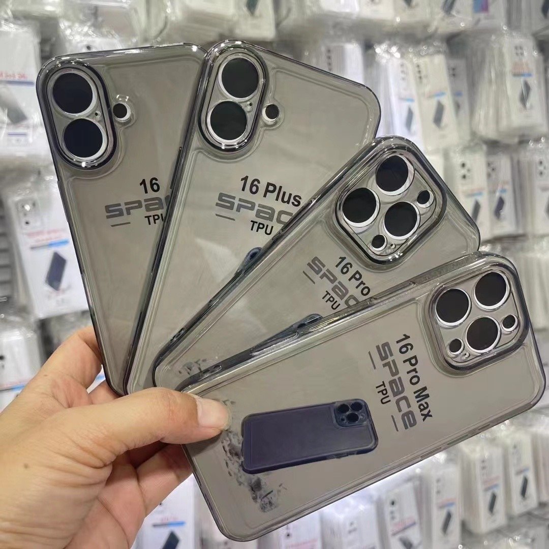 Retail Packing Box for iPhone16 15 12 13 14 15 Pro Max-Mobile Phone Case Air Cushion Shockproof Acrylic Clear Back Holster
