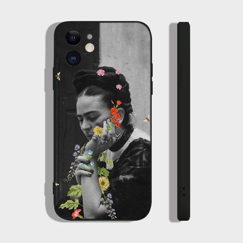 F-FridaS Kahlos Paintings Phone Case For iPhone 15,14,13,12,11 Plus,Pro,Max,XR,XS,X,7,8 Plus,SE,Mini Silicone Soft