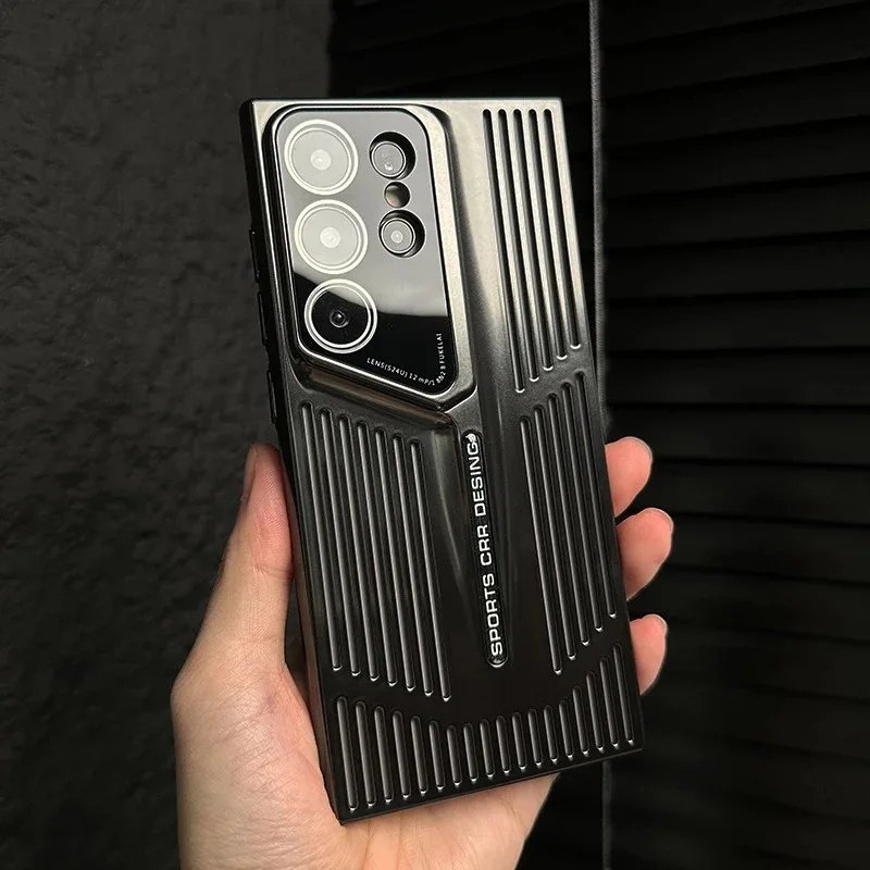 New Arrival Heat Dissipation Phone Case For Samsung S24 Ultra S23 S22 With Camera Lens Protector Matte Shell PC Hard Cover
