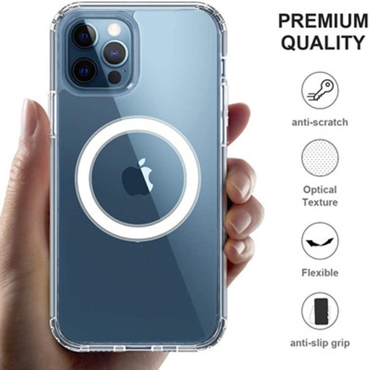 mobile phone TPU cover for iPhone 16 Pro MAX transparent magnetic phone case